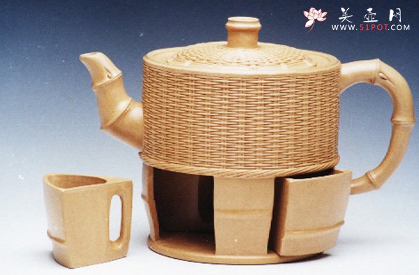 紫砂壶图片：紫砂竹编 - 美壶网
