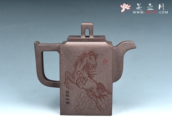 紫砂壶图片：砖方 - 美壶网