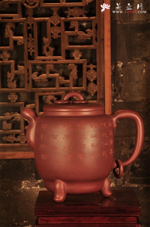 紫砂壶图片：玉琮壶 - 美壶网