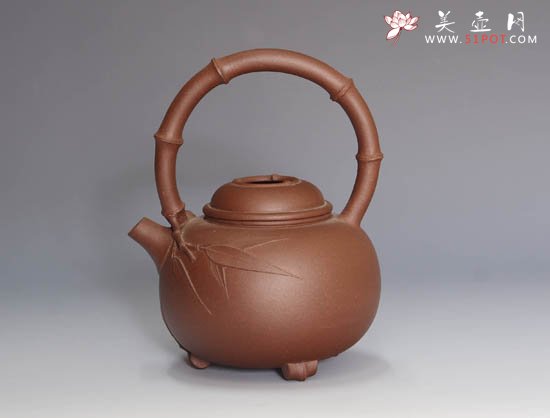 紫砂壶图片：竹节提梁 - 美壶网