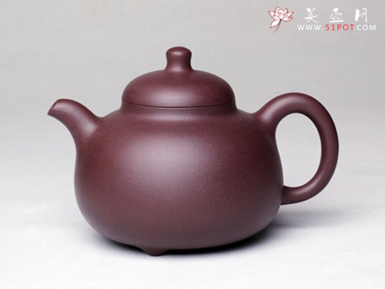 紫砂壶图片：三足乳鼎 - 美壶网