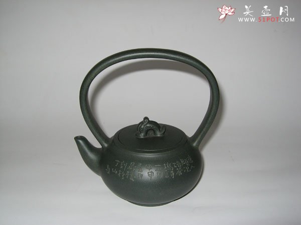 紫砂壶图片：玉龙提梁壶 - 美壶网