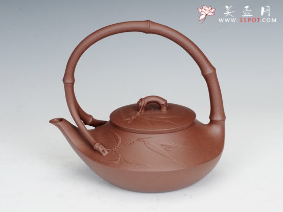 紫砂壶图片：春竹提梁 - 美壶网