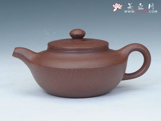 紫砂壶图片：汉扁（枣红泥） - 美壶网