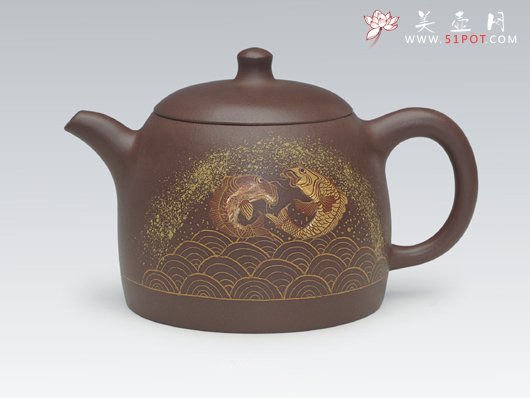 紫砂壶图片：年年有余 - 美壶网