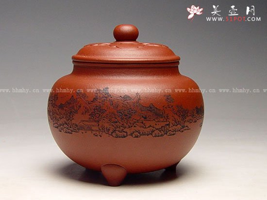 紫砂壶图片：茶叶罐 - 美壶网