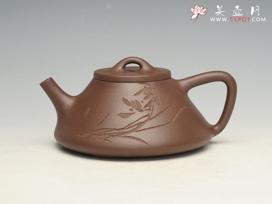 紫砂壶图片：子冶石瓢   容量：200cc - 美壶网