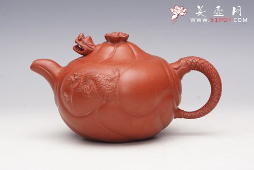 紫砂壶图片：大红袍鱼化龙 - 美壶网