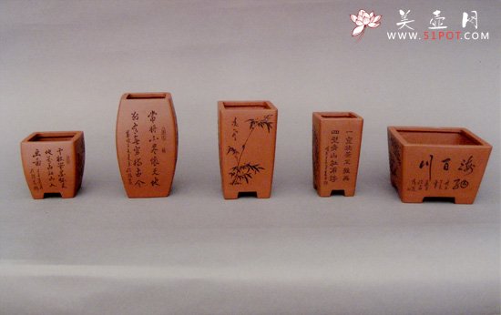 紫砂壶图片：花盆:范美勤制 - 美壶网