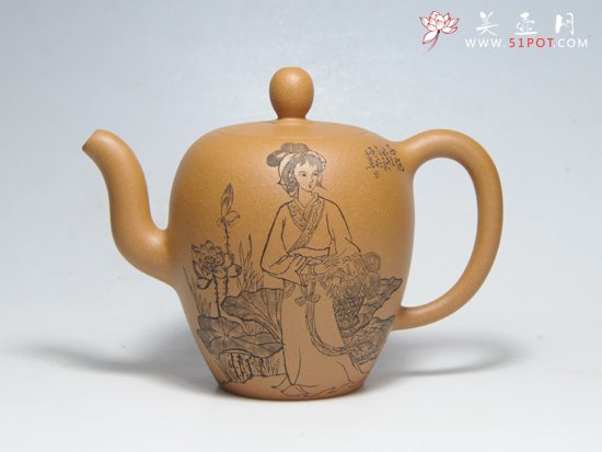 紫砂壶图片：美人肩 - 美壶网