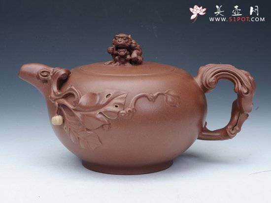 紫砂壶图片：代代猴（侯） - 美壶网