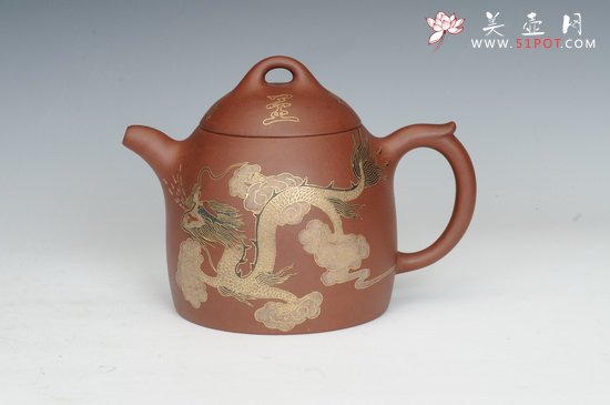 紫砂壶图片：龙凤 - 美壶网