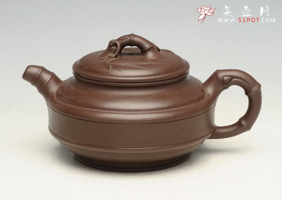 紫砂壶图片：竹鼓2   260cc - 美壶网