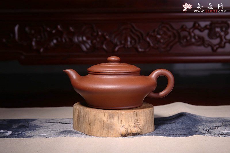 紫砂壶图片：虚扁 - 美壶网