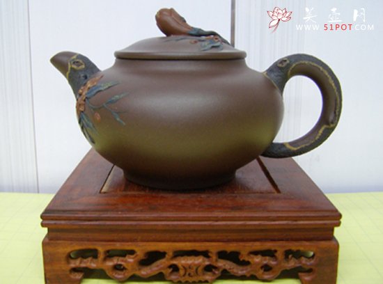 紫砂壶图片：薄胎玉兰 - 美壶网