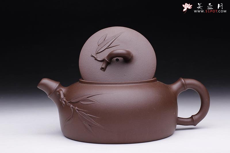 紫砂壶图片：竹韵壶 - 美壶网