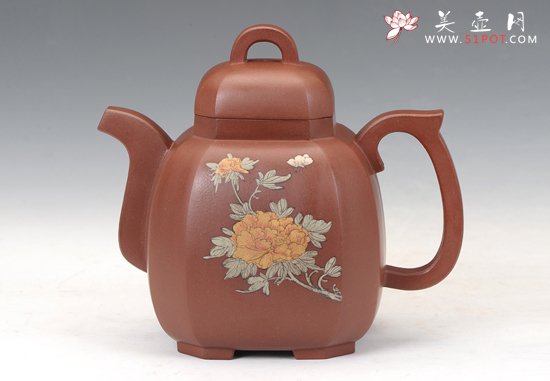 紫砂壶图片：六方宫灯 - 美壶网