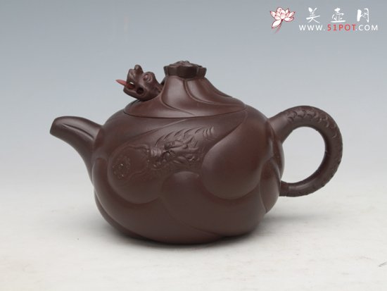 紫砂壶图片：鱼化龙 - 美壶网