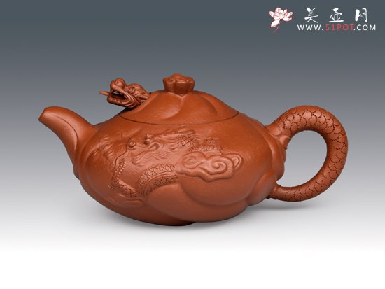 紫砂壶图片：鱼化龙 - 美壶网