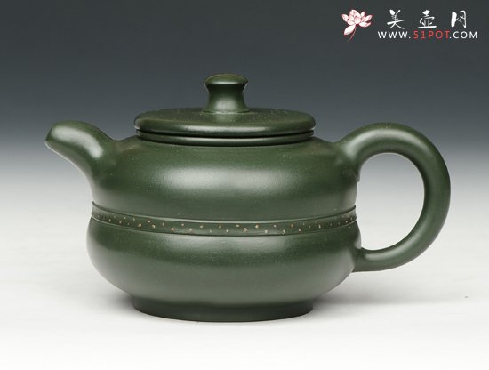 紫砂壶图片：绿缘壶 - 美壶网