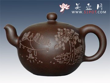 紫砂壶图片：圆珠 - 美壶网