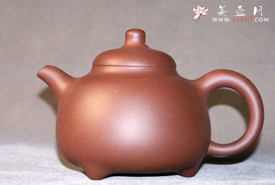 紫砂壶图片：三脚乳鼎 - 美壶网