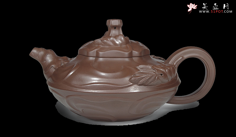 紫砂壶图片：风卷葵壶 - 美壶网