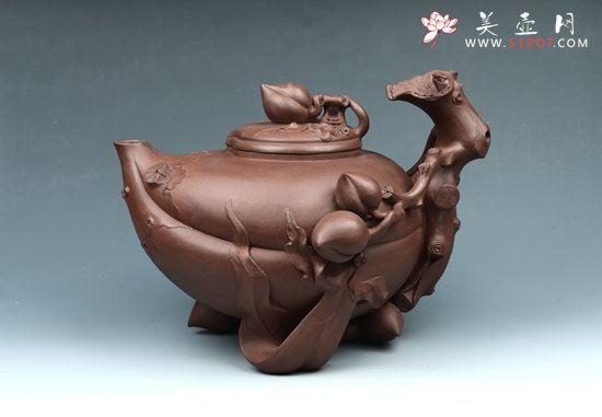 紫砂壶图片：圣桃 - 美壶网