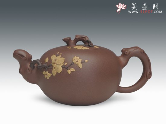 紫砂壶图片：玉兰壶 - 美壶网