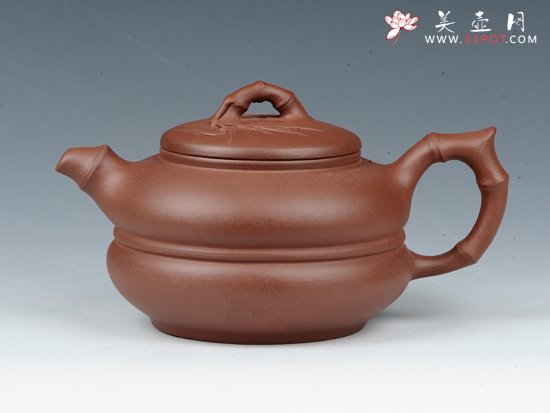 紫砂壶图片：竹节葫芦 - 美壶网