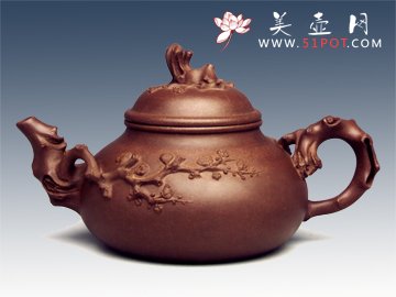 紫砂壶图片：铁骨生春 - 美壶网