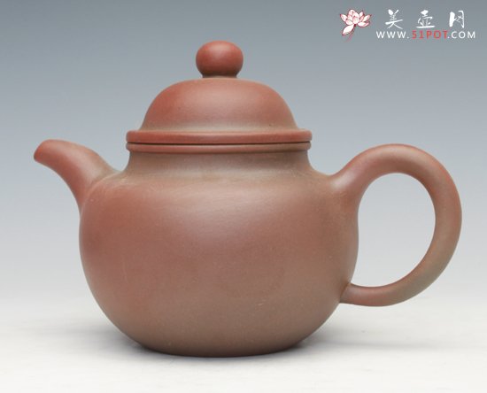 紫砂壶图片：掇球(窑变) - 美壶网