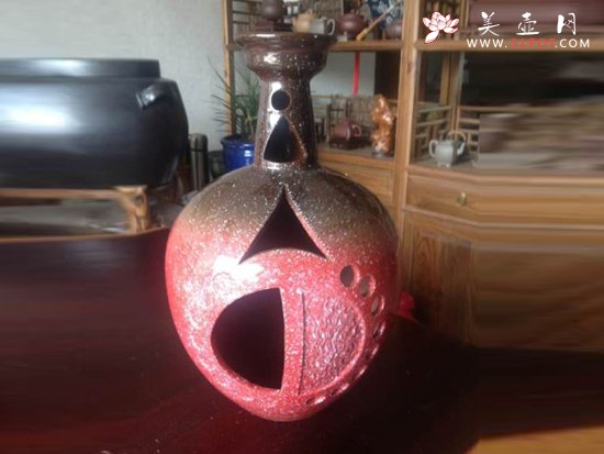 紫砂壶图片：彩陶瓶 - 美壶网