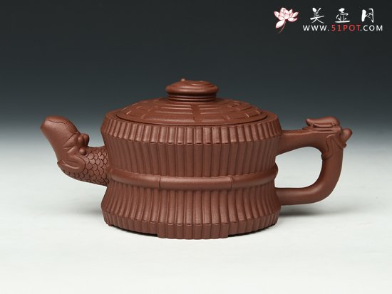 紫砂壶图片：龙头一捆竹 - 美壶网