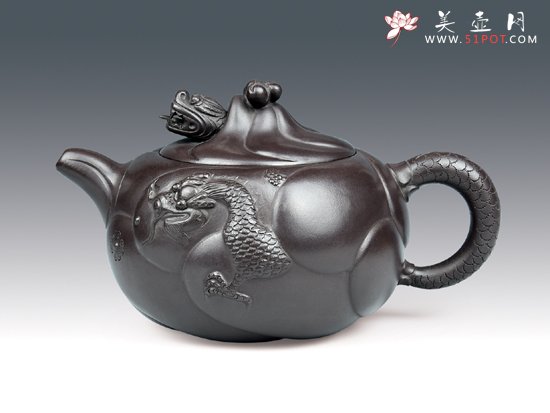 紫砂壶图片：鱼化龙6 - 美壶网