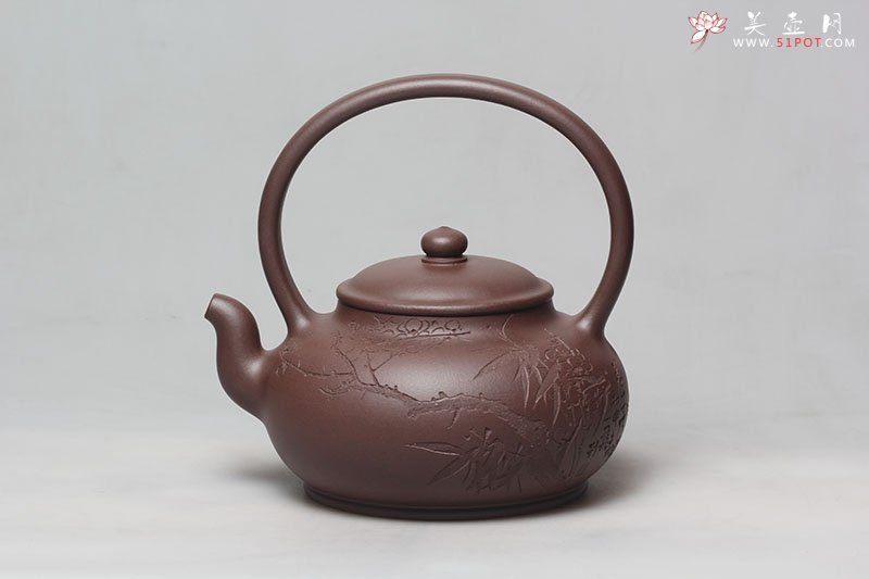 紫砂壶图片：思缘提梁 - 美壶网