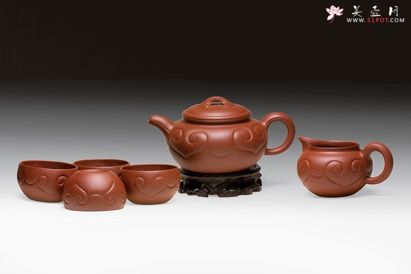 紫砂壶图片：仿古如意套壶 - 美壶网