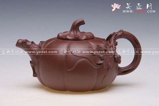 紫砂壶图片：手工南瓜 - 美壶网