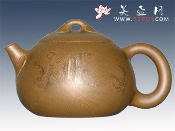 紫砂壶图片：如意西施绞泥 - 美壶网