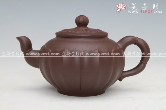 紫砂壶图片：筋纹莲藕 - 美壶网