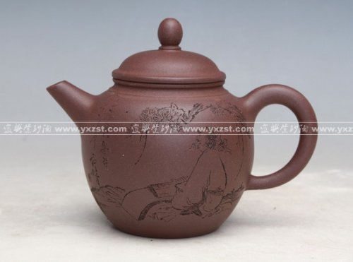 潘国良紫砂壶 高云线 