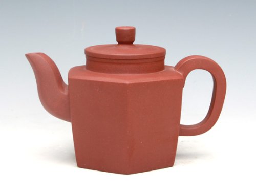 朱新南紫砂壶 六方老壶（底槽清）400ML 