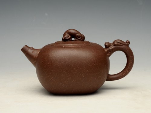 蒋彩萍紫砂壶 神龙 泥料：金砂点 250cc 