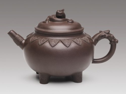 许敏芳紫砂壶 辟邪如意 