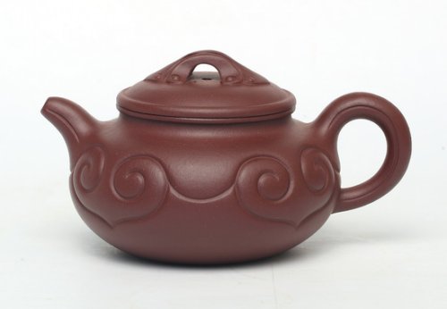 郑心青紫砂壶 仿古如意 260CC 