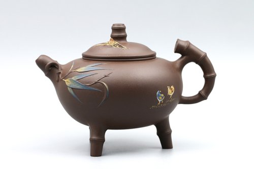 桑黎兵紫砂壶 祝君好运壶 