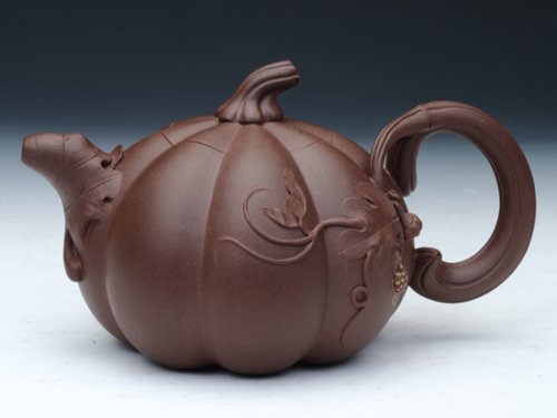 施月红紫砂壶 清水泥 
