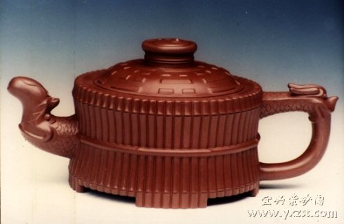 喻小芳紫砂壶 龙头一捆竹 