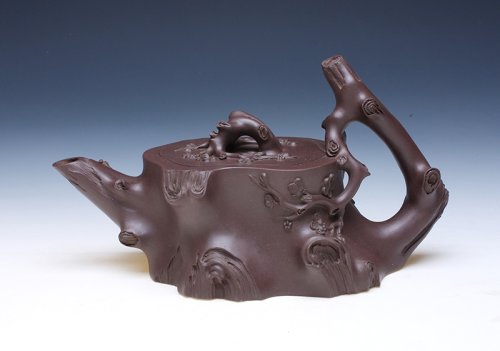 汪寅仙紫砂壶 铁梅壶 