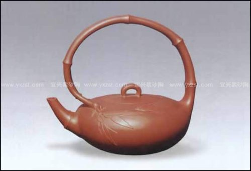 高海庚紫砂壶 珍竹提梁壶 